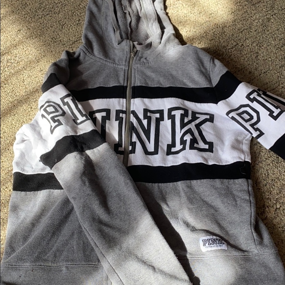 PINK zip up hoodie